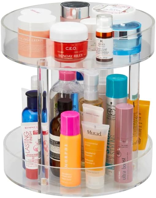 ETOILE – Soporte para el cuidado de la piel de maquillaje – Soporte giratorio de acrílico 360 para el cuidado de la piel