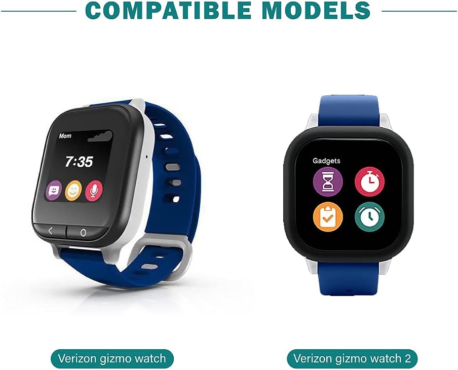 TUSITA Base de carga compatible con Verizon Gizmo Watch 1, 2, 3, 1M, 2 unidades, accesorios para relojes inteligentes para niños
