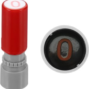 PATIKIL Sellos de letras de 0.276 in, sello de tinta de plástico con letras del alfabeto O, autoentintado para álbumes de recortes de aula, rojo PATIKIL Sellos de letras de 0.276 in, sello de tinta de plástico con letras del alfabeto O, autoentintado para álbumes de recortes de aula, rojo