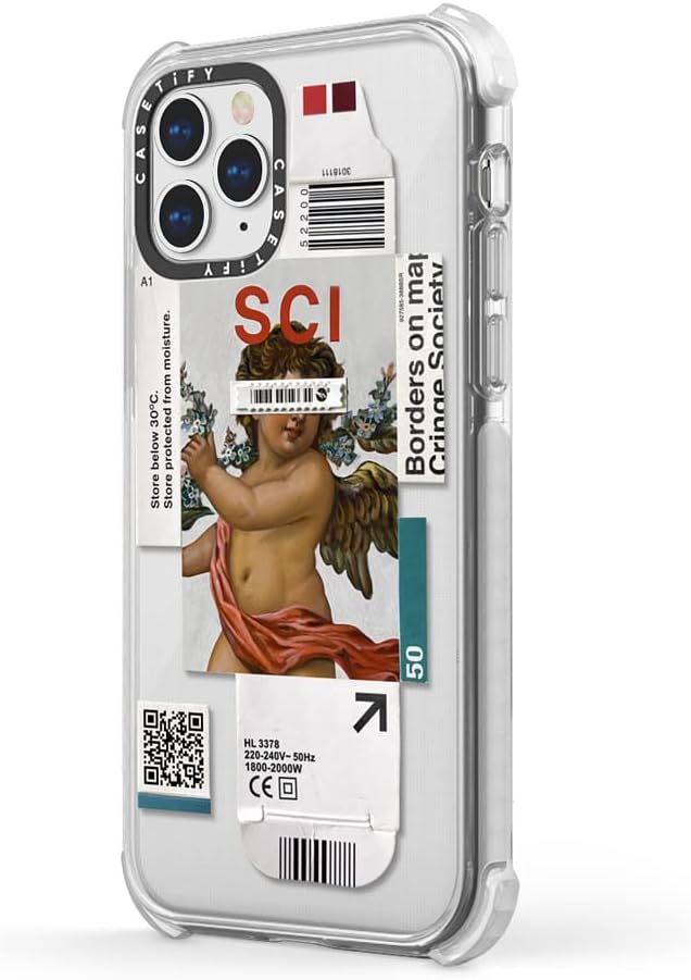 CASETiFY Funda Ultra Impact para iPhone 11 Pro protección contra caídas de 9.8 pies – Por debajo de 30 grados – Transparente