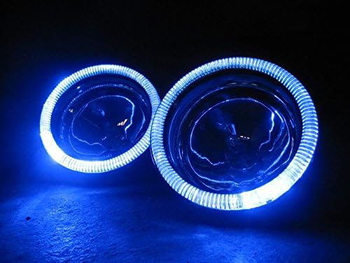 Compatible con 2 aros delanteros LED con halo para faros delanteros de ojo de ángel para Honda TRX400EX 1999-2004