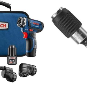 Bosch GSR12V-140FCB22 – Destornillador eléctrico inalámbrico de 12 V, juego de taladro eléctrico de cabezal múltiple 5 en 1 e ITBHQC201 de 2 14 Bosch GSR12V-140FCB22 – Destornillador eléctrico inalámbrico de 12 V, juego de taladro eléctrico de cabezal múltiple 5 en 1 e ITBHQC201 de 2 14