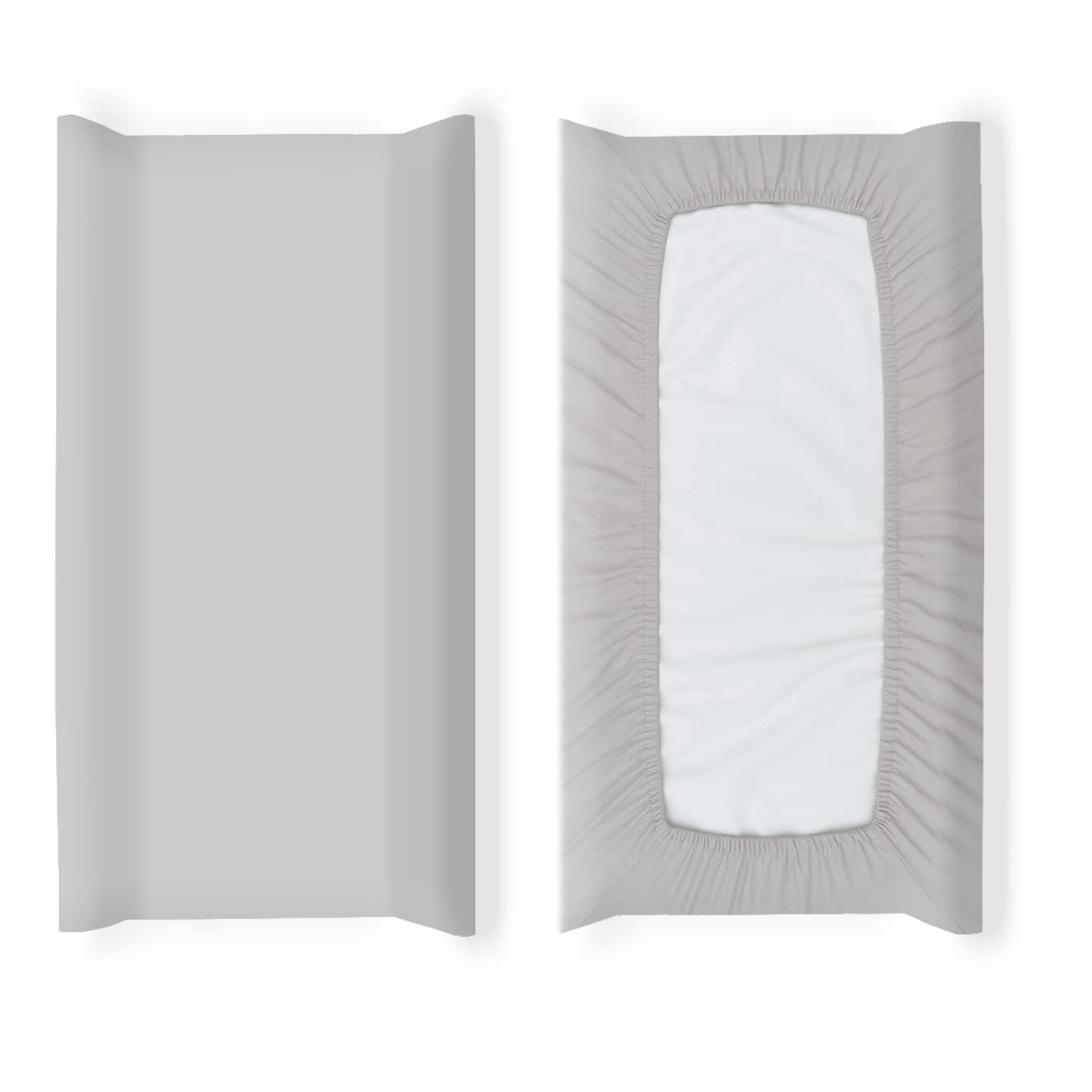 AMROSE Paquete de 3 fundas para cambiadores de fácil cuidado, sábanas de microfibra ultra suave para cambiar pañales para bebés, niños y niñas,