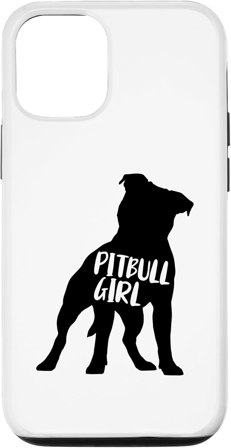 Carcasa divertida para iPhone 1212 Pro Pitbull Girl