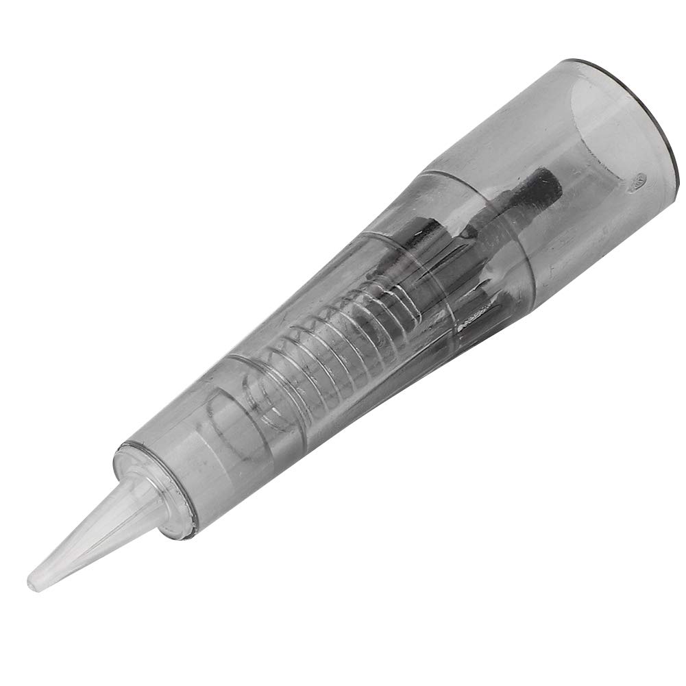 Cartuchos de aguja de tatuaje de cejas, paquete de 10 agujas de microblading sin dolor para maquillaje de cejas y labios, MTS Beauty (0.010 in)