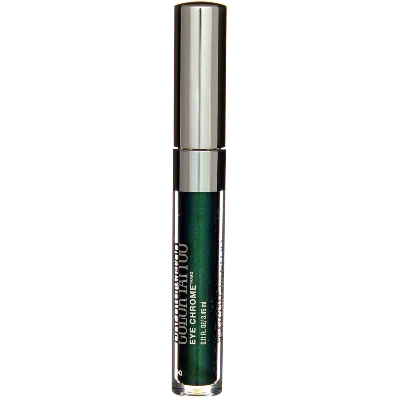 Maybelline New York Color Tattoo Eye Sombra cromada, esmeralda eléctrica, 1 unidad