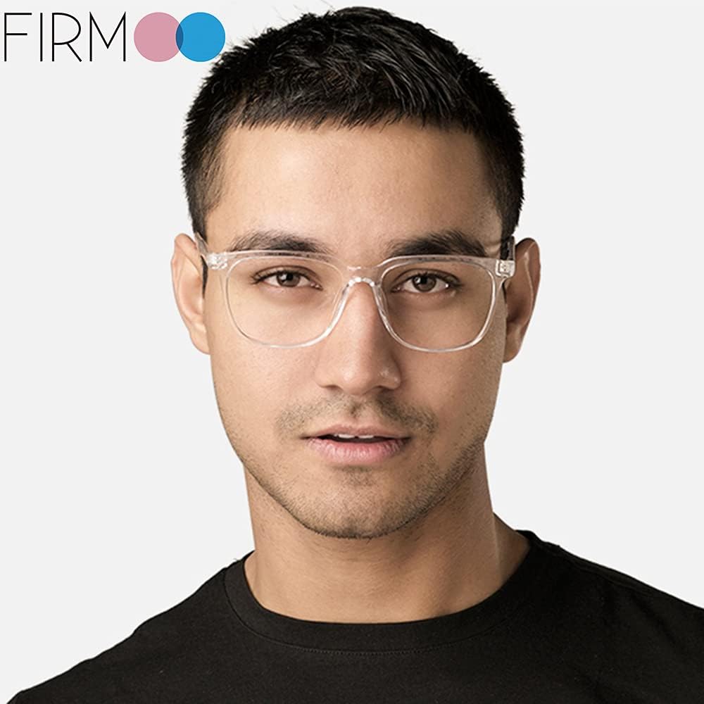 Firmoo Gafas de bloqueo de luz azul para computadora mujereshombres, lentes antirreflejos y marco de luz