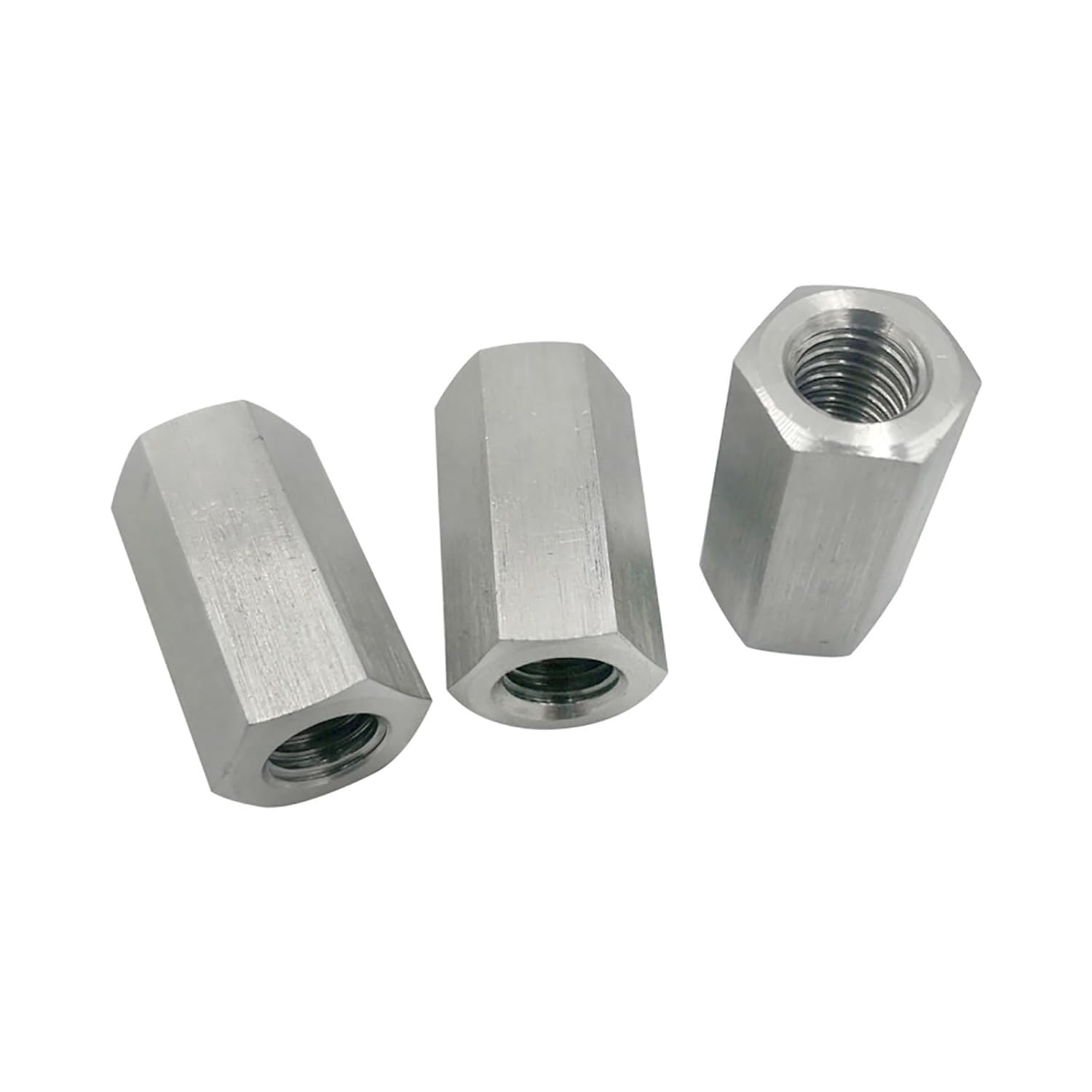 1 pieza de rosca izquierda 304 de acero inoxidable Hex Rod acoplamiento tuercas separador largo tuerca hexagonal M6 M8 M10 M12 M14 M16 (color