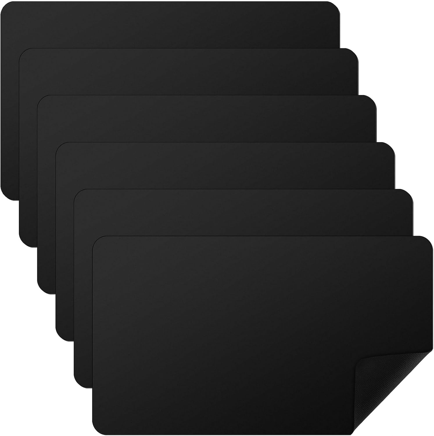 Ecally Juego de cartas negras de 24.0 x 14.0 in, suave, juego de mesa, juego de mesa compatible con cartas TCG
