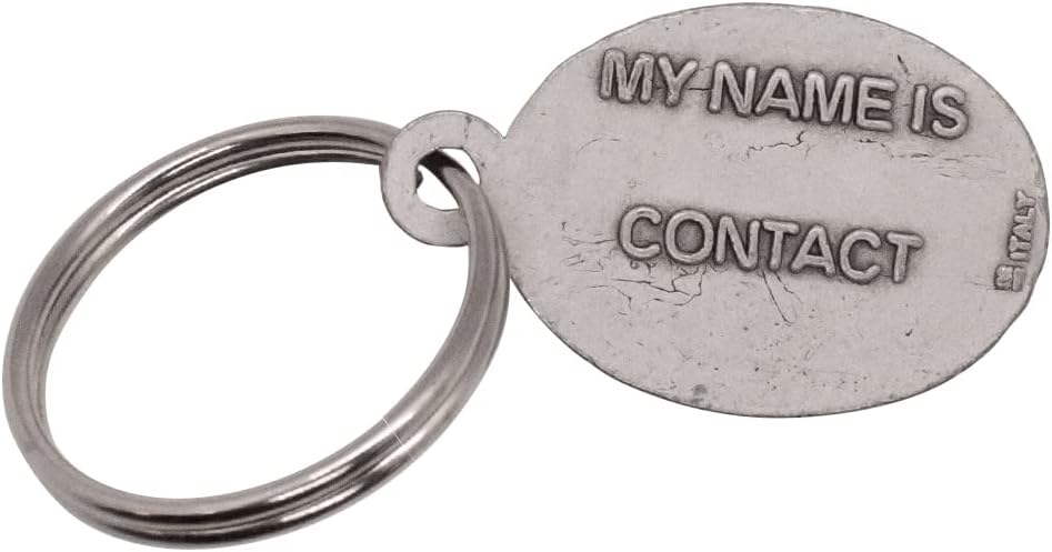 Medalla de San Francisco para mascotas, diseño redondo u ovalado, se fija al collar, correa o jaula de perro o gato, incluye anillo de salto, patrón
