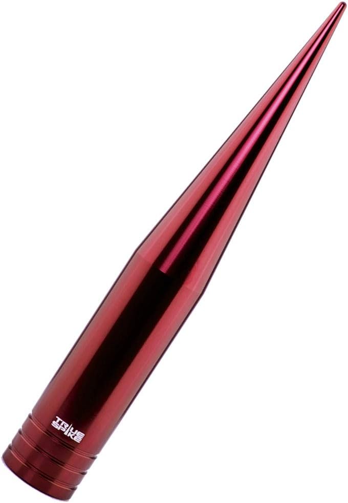 TRUE SPIKE FAT SPIKE – Antena roja en aluminio mecanizado CNC de calibre pesado compatible con Dodge Ram 1500 2500 3500 09-19 2009-2019