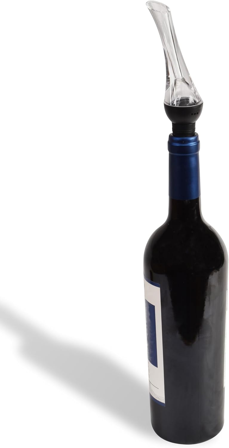 BT Premium – Boquilla aireadora de vino  Convierte cada botella en un decantador  Da al vino tinto un acabado rico y un sabor mejorado. Juego de