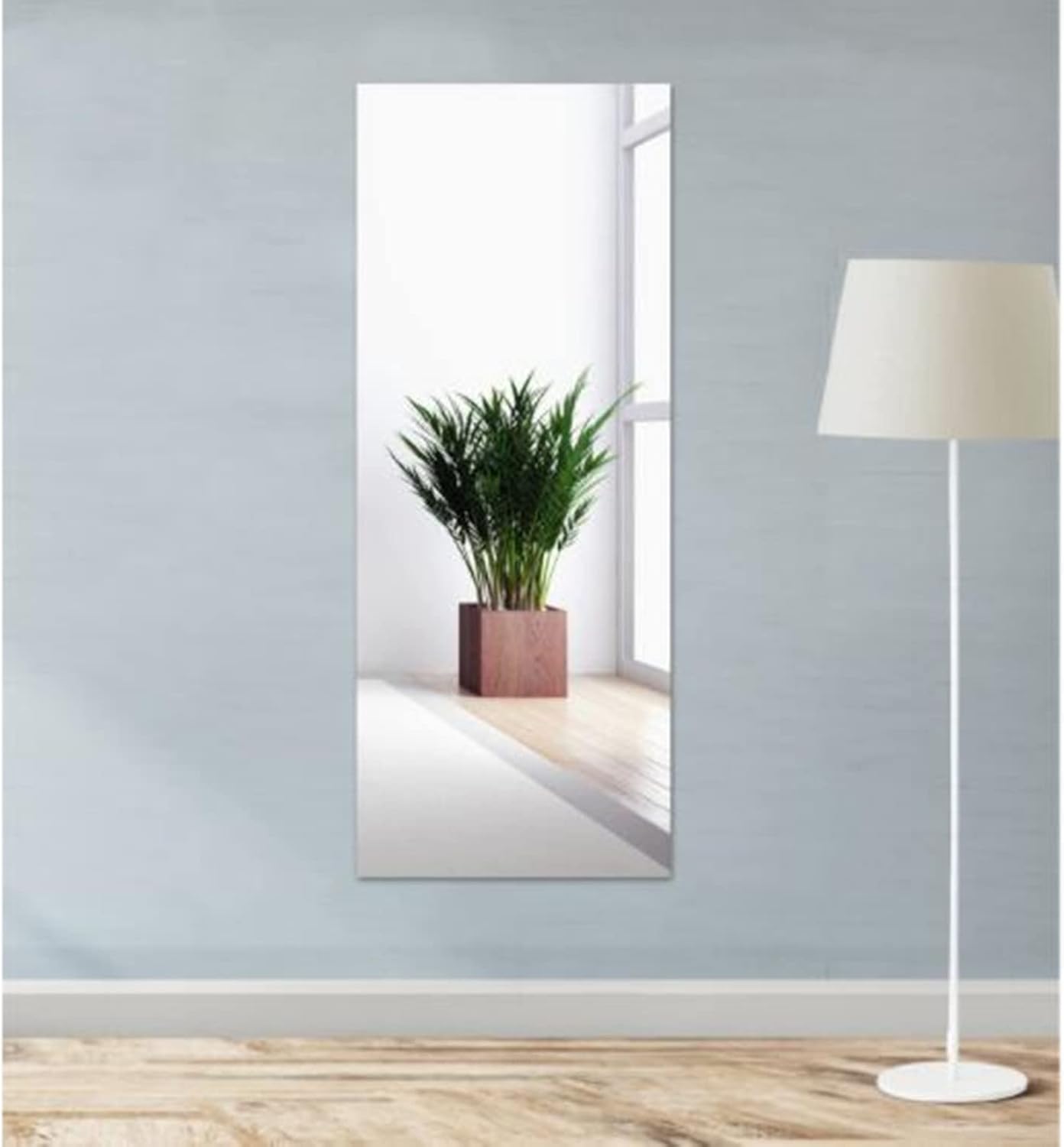 Hojas de espejo flexibles, papel de espejo de 19.7 x 39.4 pulgadas, rollo de calcomanías autoadhesivas sin vidrio, azulejos autoadhesivos, hojas