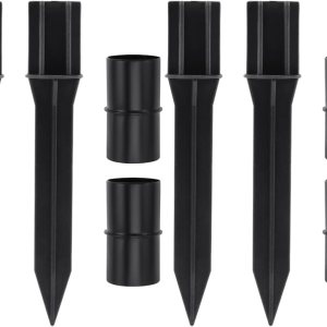 Uonlytech Luces LED para exteriores, 8 piezas, luz solar, estacas de repuesto para lámpara solar, estacas de tierra, estacas de luz solar, estacas Uonlytech Luces LED para exteriores, 8 piezas, luz solar, estacas de repuesto para lámpara solar, estacas de tierra, estacas de luz solar, estacas