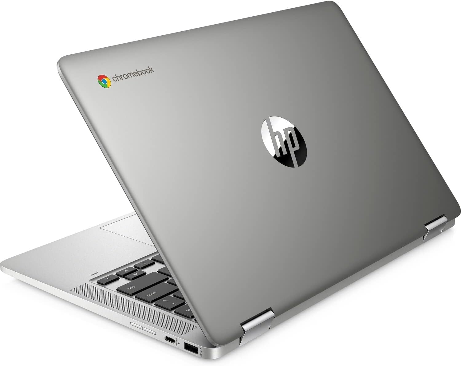 HP Laptop Chromebook x360 FHD de 14 pulgadas, Pentium Silver N5030 4 GB de RAM, 64 GB de almacenamiento de computadora eMMC, tableta portátil con