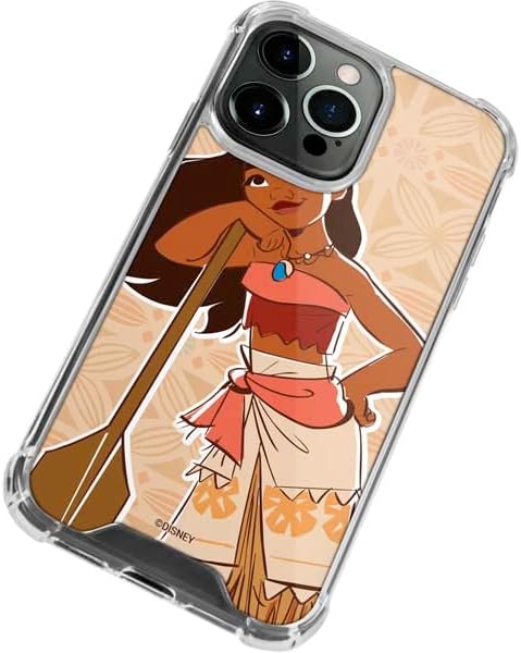 Skinit Clear Phone Case Compatible with iPhone 15 Pro – Officially Licensed Disney Moana Portrait Design