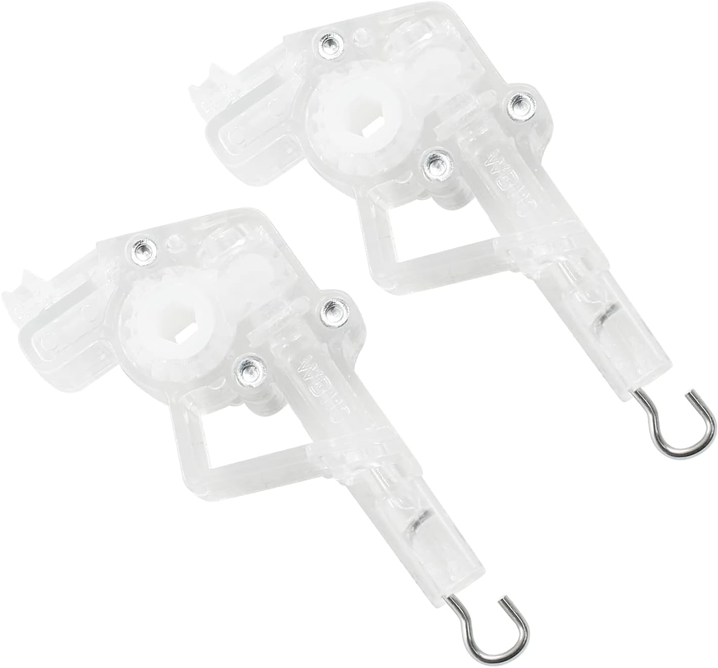 HARSKIYER 4 piezas de inclinador de varita, mecanismo de control de repuesto para persianas horizontales en forma de D con conexión de gancho,