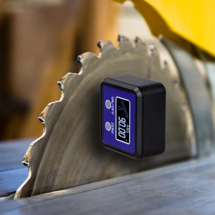Medidor de ángulo digital y transportador, buscador de ángulo digital con base magnética para carpintería, sierra de mesa, construcción, maquinaria