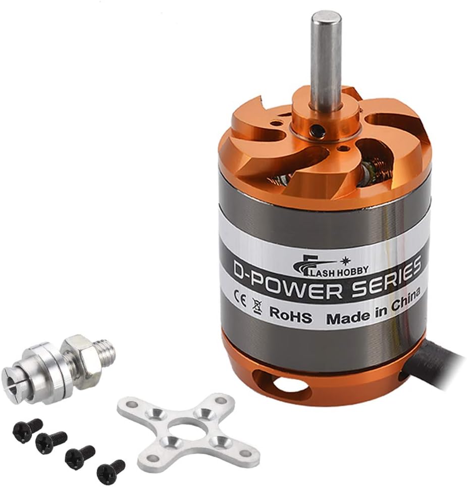 FLASH HOBBY Motor sin escobillas D3548 1100KV Outrunner Motor para Mini Multicopters RC Avión Helicóptero Avión de ala fija