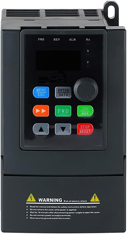 ATO 1hp VFD monofásico a trifásico, 220V monofásico a 3 fase VFD variable unidad de frecuencia para controles de velocidad de motor de CA trifásicos