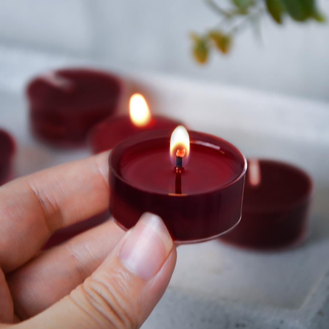DEYBBY Velas perfumadas, velas de té de cera de soja de larga duración utilizadas para todos los soportes, taza transparente, 12 unidades, hasta 4