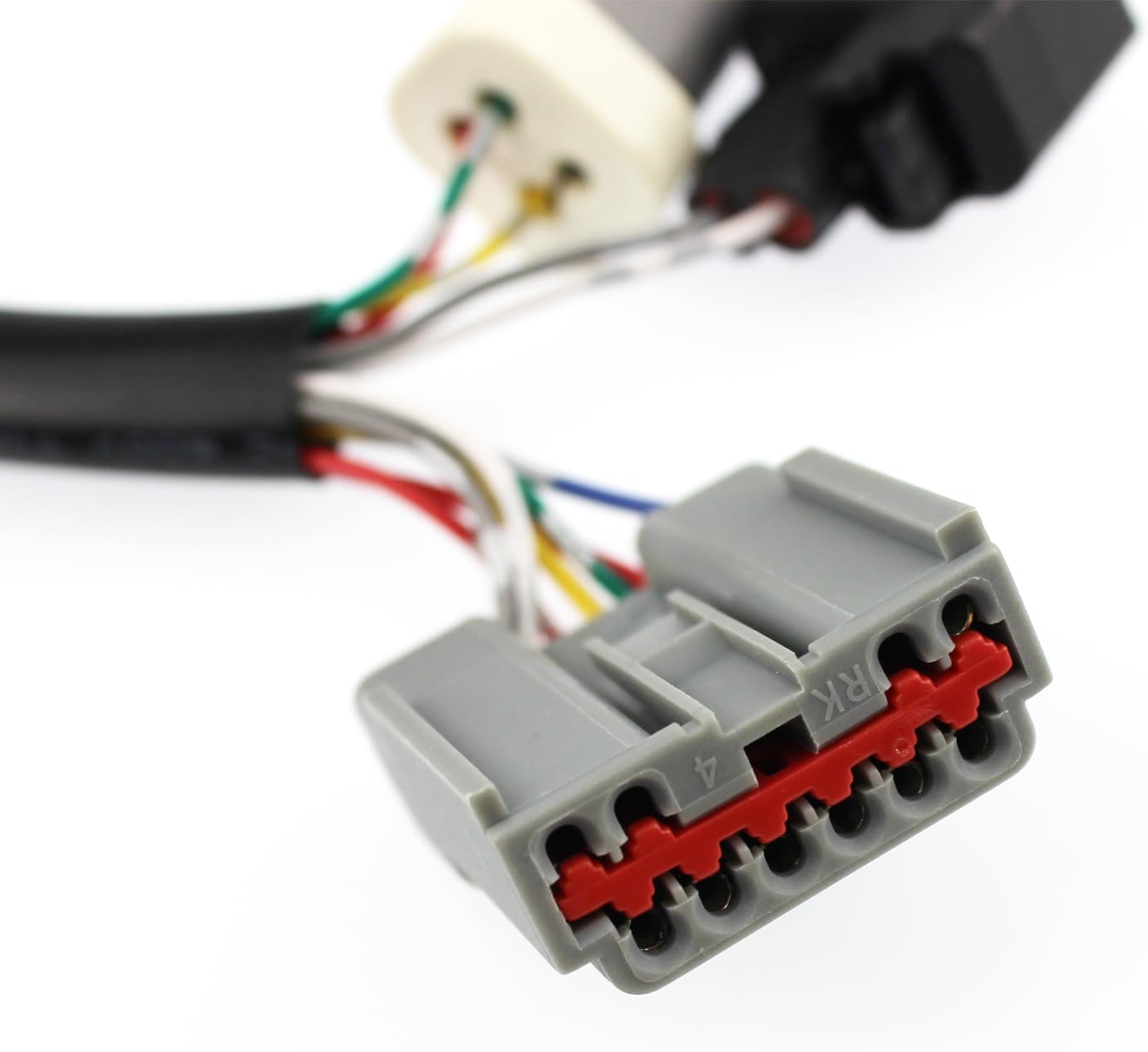2 adaptadores de espejos de remolque para Ford F250 F350 F450 F550 Super Duty Truck 1999-2007 Conversión Espejos Arnés Conector de cableado