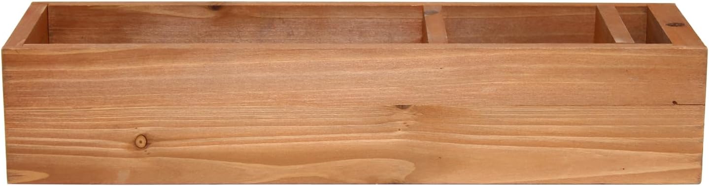 Elegant Designs HG2034-NWD – Organizador decorativo de madera para encimera de cocina con Take One or do The Platos… Elige una ranura blanca para