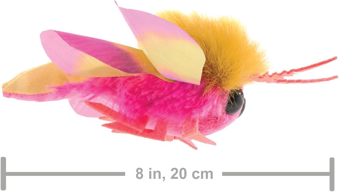 Folkmanis Mini marioneta de dedo de polilla de arce rosa