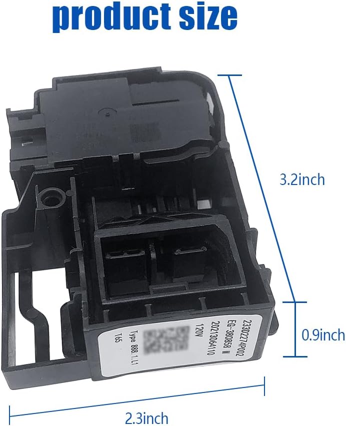 NAJING Interruptor de bloqueo de tapa de lavadora WH01X27954 compatible con cerradura de puerta de lavadora de carga superior GE Hotpoint Reemplazo