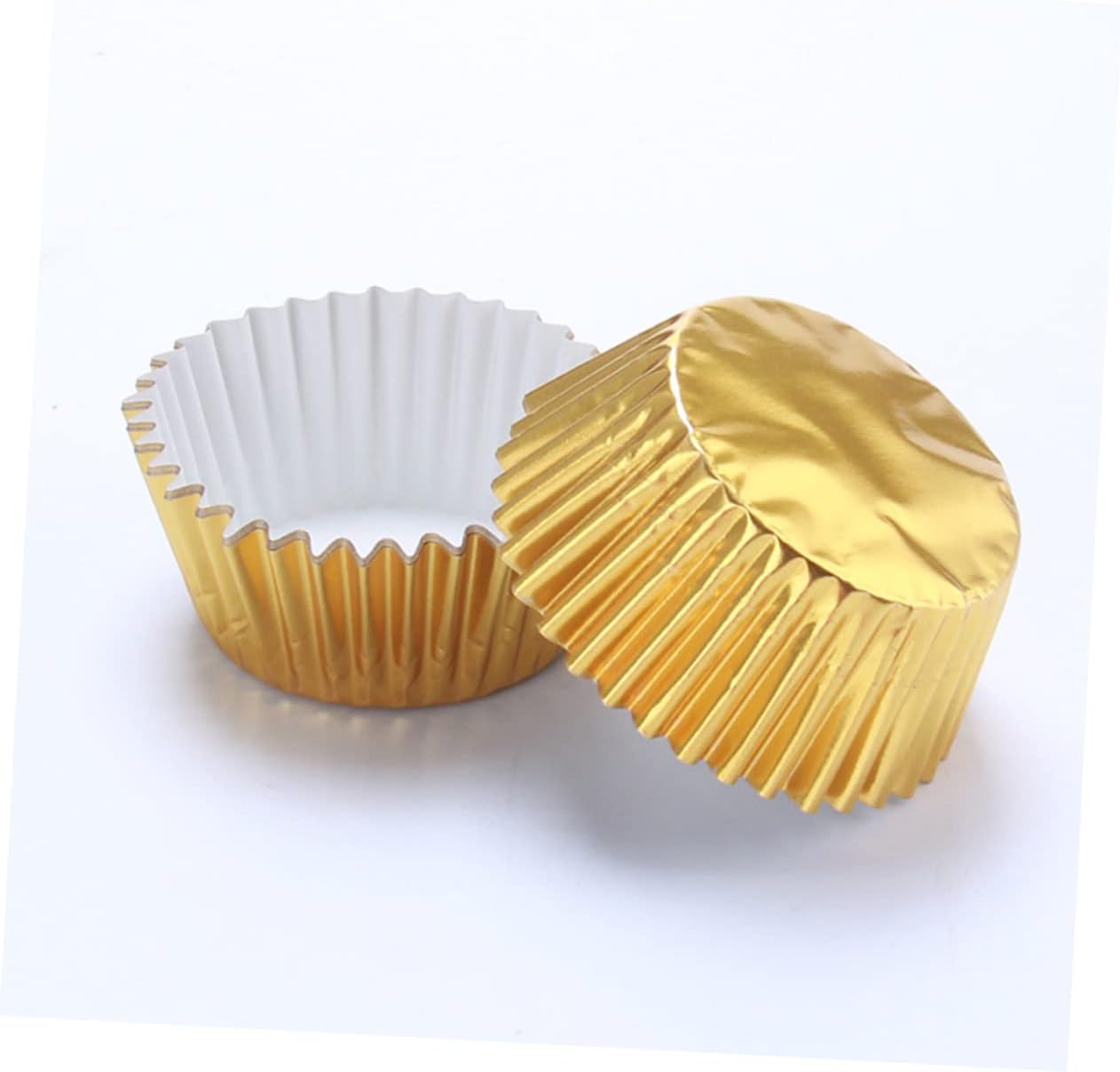 300 piezas mini tazas para hornear mini muffin de papel de regalo de oro rosa muffin tazas de papel magdalena papel forros de papel magdalena molde