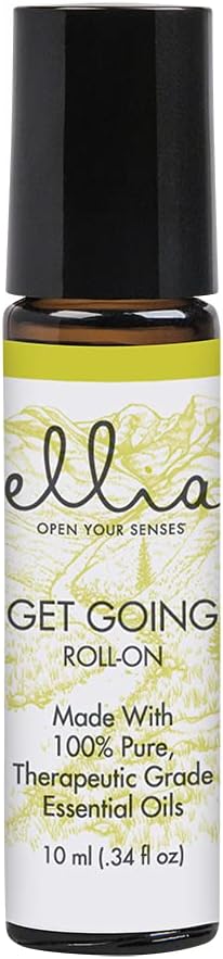 Ellia Aceite esencial Roll-On  Mezcla Get Going  0.3 fl oz, 100% puro, grado terapéutico