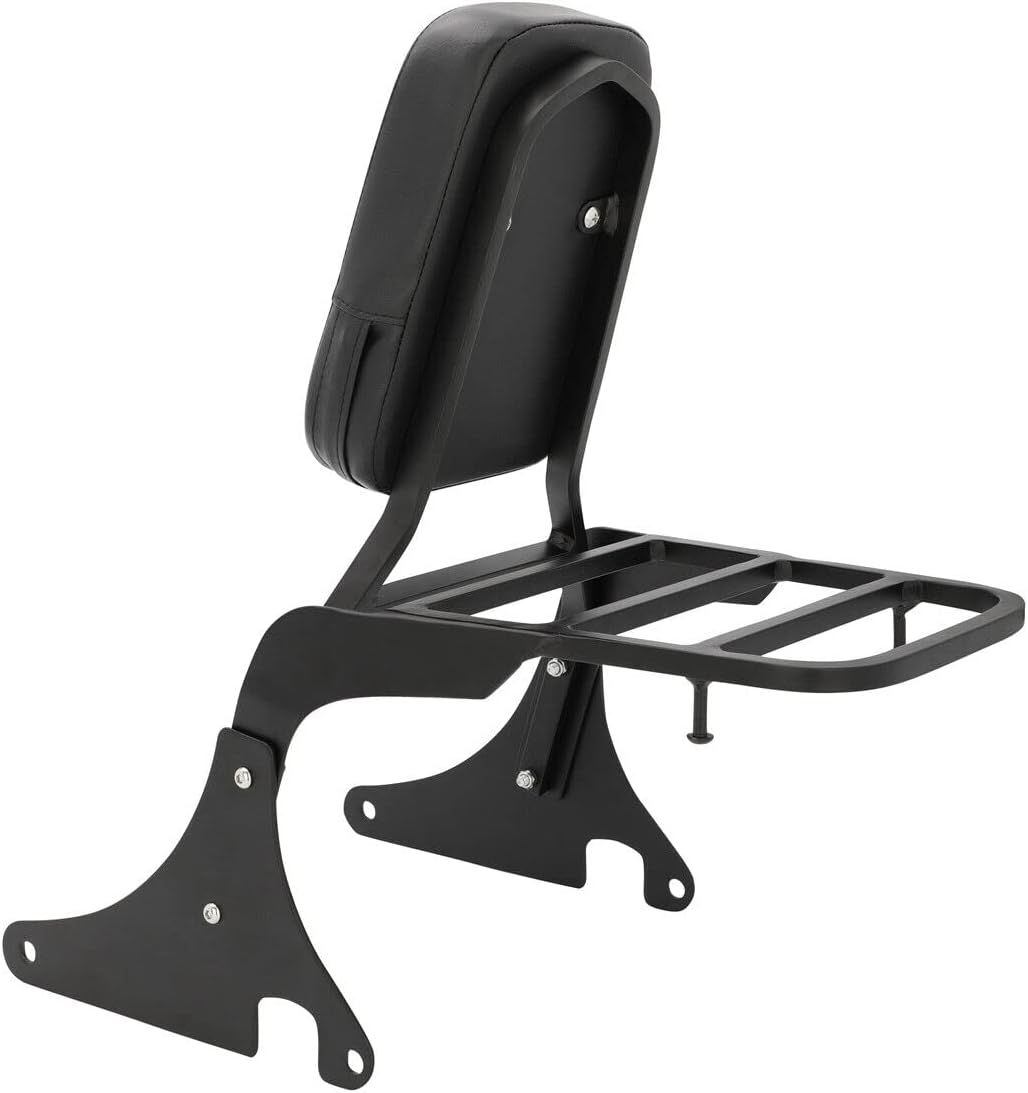 Asiento trasero de motocicleta negro respaldo Sissy Bar respaldo compatible para Kawasaki Vulcan 400 VN400 vulcan 800 VN800