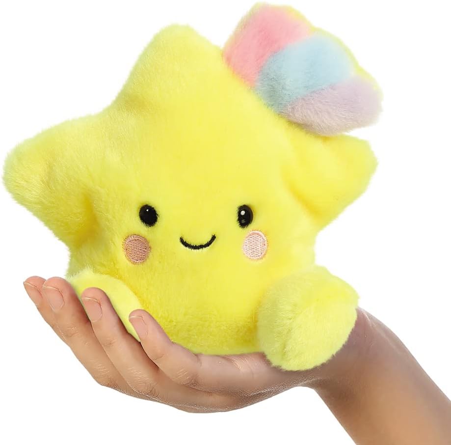 AURORA, 33622, Palm Pals Piscis Shooting Star 5 pulgadas, juguete suave, amarillo