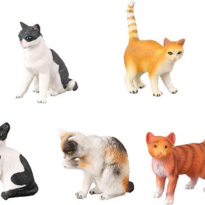 5 piezas de lindo gato en miniatura de hadas, jardín, terrario, decoración de plantas, bonsái, manualidades, 5 estilos 5 piezas de lindo gato en miniatura de hadas, jardín, terrario, decoración de plantas, bonsái, manualidades, 5 estilos