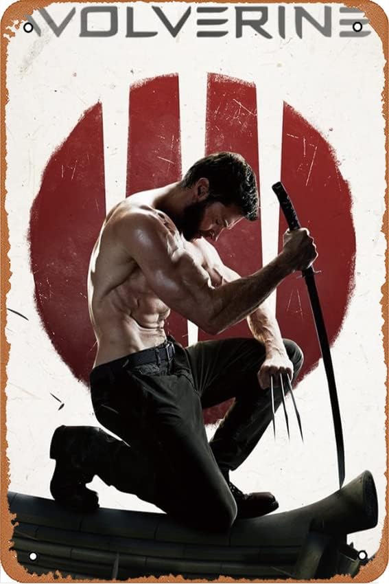 Mcu Wolverine – Póster de la película de la franquicia retro de metal para pared, arte de pared para el hogar, letrero de lata de metal, cueva, bar,