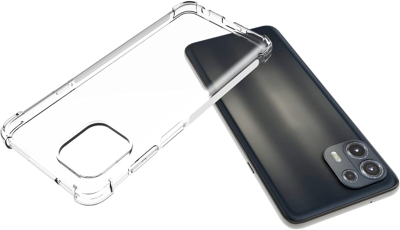 Funda para Motorola Edge 20 Lite Clear TPU Cuatro Esquinas Moto Edge20 Lite Funda Protectora Transparente Suave Funda