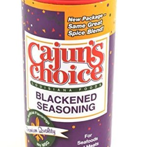 Cajuns Choice – Condimento ennegrecido (1) 2.75 onzas con nueva tapa ajustable de Cajuns Choice Cajuns Choice – Condimento ennegrecido (1) 2.75 onzas con nueva tapa ajustable de Cajuns Choice