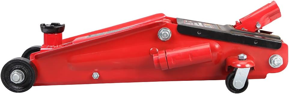 BIG RED TAM83006 Torin Carro Hidráulico ServicioGato de Piso con Sillín Extra (Compatible con SUV y camiones de altura extendida), 3 toneladas