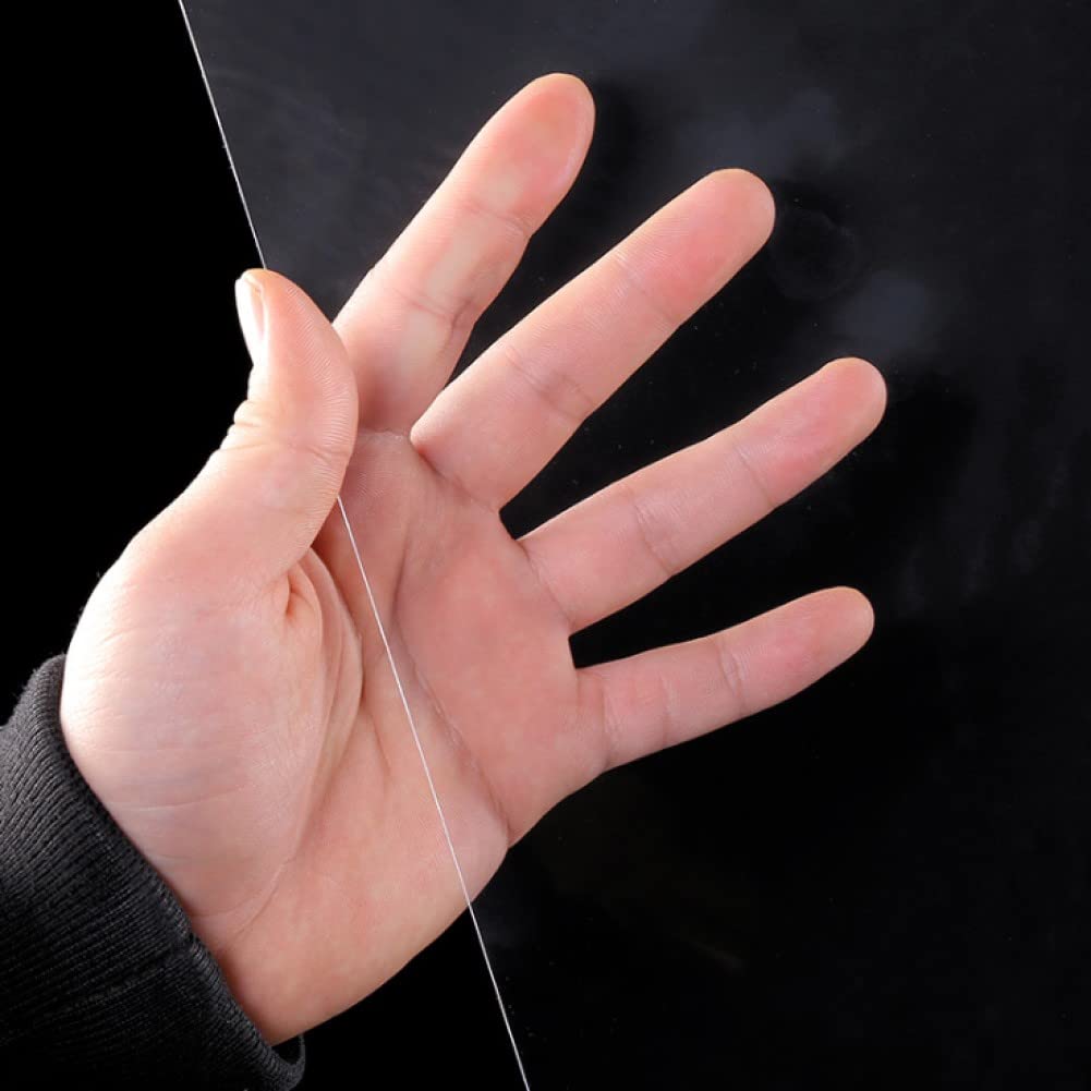 Hojas acrílicas de 18 x 24 pulgadas, láminas de policarbonato de 0.04 pulgadas de grosor, ideales para vidrio de reemplazo de marcos de póster,