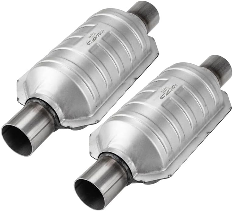 KAC Convertidor catalítico universal de 2 pulgadas, convertidor catalítico con escudo, 93241,53004 convertidor catalítico de repuesto automotriz de