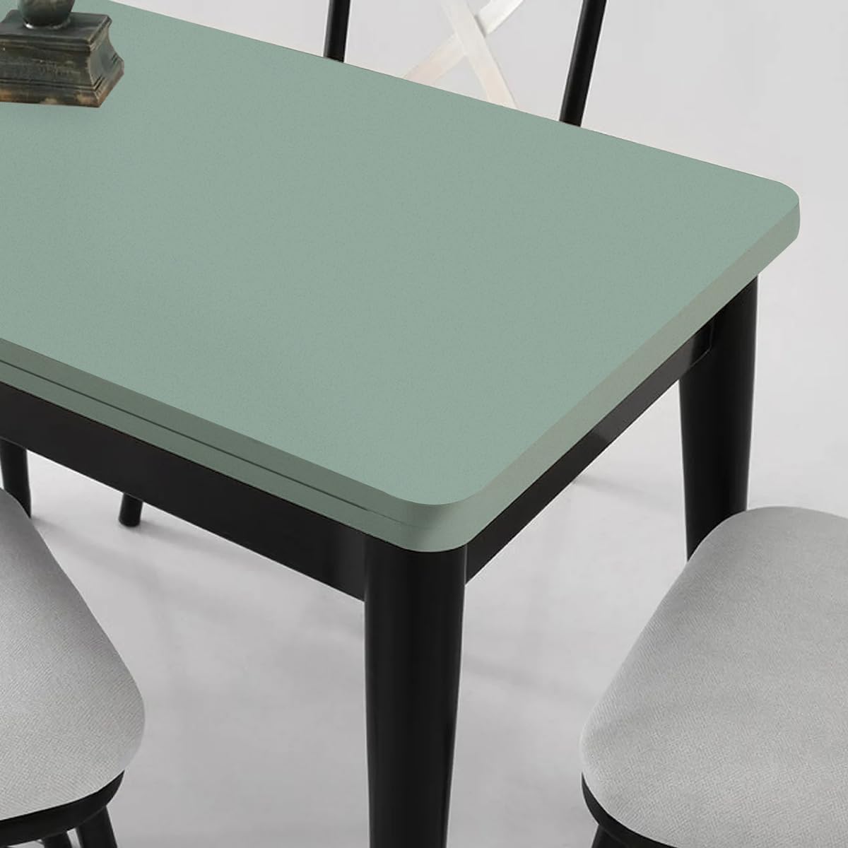 Papel tapiz verde para despegar y pegar, color sólido, papel de contacto verde de 17.7 x 118.1 pulgadas, papel tapiz de vinilo autoadhesivo para