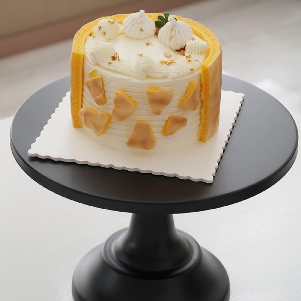Soporte de pastel negro Herramientas de pastel de boda Fondant Cake Display Accesorio para hornear fiesta