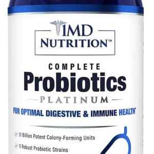 MD-Supplement – Probióticos completos Pla-Tinum, 30 cápsulas, apoya la salud digestiva, contiene 11 cepas robustas y potentes, sin aditivo artificial MD-Supplement – Probióticos completos Pla-Tinum, 30 cápsulas, apoya la salud digestiva, contiene 11 cepas robustas y potentes, sin aditivo artificial