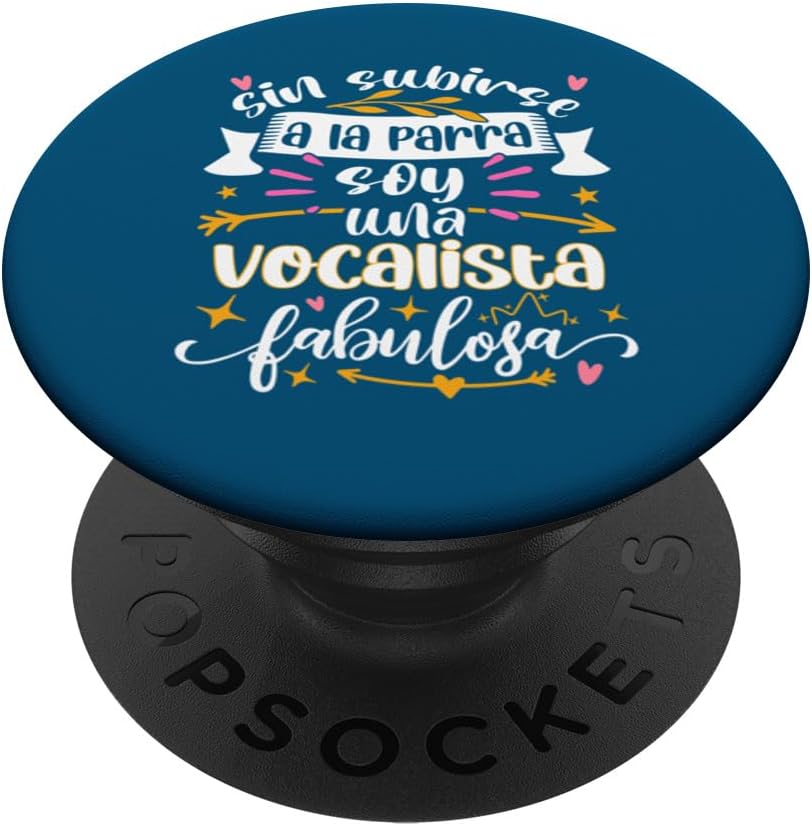 Una Vocalista Fabulosa Divertido Mujer Cantante Música PopSockets Standard PopGrip