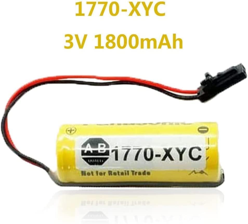 *(50-Pack) 1770-XYC Lithium Battery 3V 1800mAh Replacement for 1770-XYCA 1770-XYB 1756-BA1,for Allen Bradley 1770-XYC