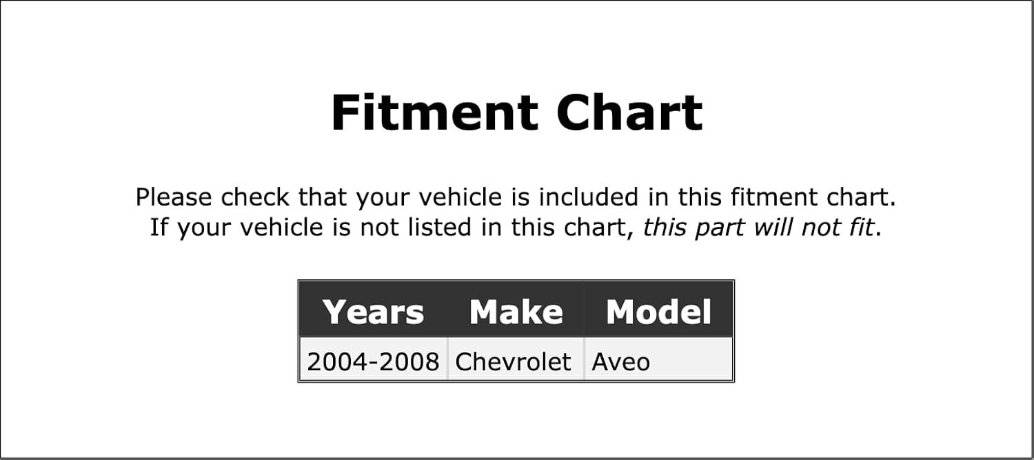 AC Suction and Liquid Line Hose Assembly Compatible With Chevrolet Aveo 2004 2005 2006 2007 2008 PC-991654