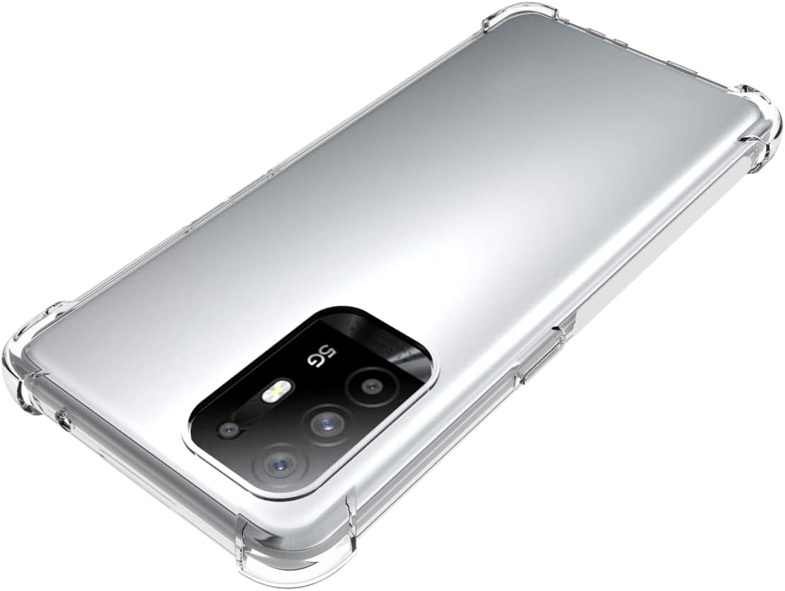 Funda para Oppo Reno 5Z  Oppo F19 Pro PlusOppo A94 5G  Oppo A95 5G Transparente TPU Cuatro Esquinas Funda Protectora Transparente Suave