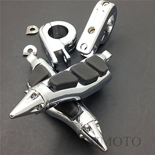 SMT-1 12″ Highway Stiletto 4475 Pinzas de pie P-Abrazaderas compatibles con Harley Sportster Touring B00Y43O0CI