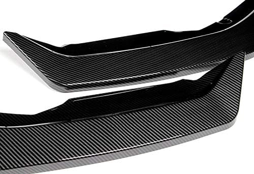 EPARTS – Kit de carrocería de parachoques delantero con aspecto de fibra de carbono, 3 piezas, compatible con Nissan Sentra Sedan 2020-2023