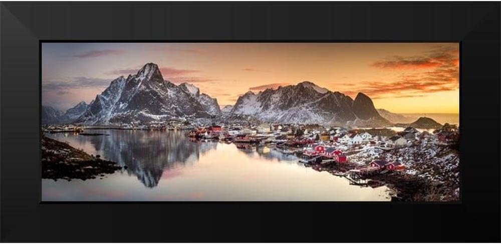 ArtDirect – Yaakobi, Lior 18×9 Black Modern Framed Art Print Titled Reine Morning Light